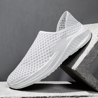 Mùa Hè Mỏng Nhẹ Nam Lưới Thoáng Khí Lưới Giày Slip-On Cặp Đôi Lưới Thể Thao Thường Ngày Hai Cánh