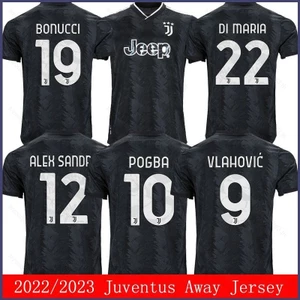 Sy3 2022-2023 Áo thun bóng đá sân khách Juventus Sandro Vlahovic Pogba Di Maria Bonucci Tee Player Phiên bản YS3