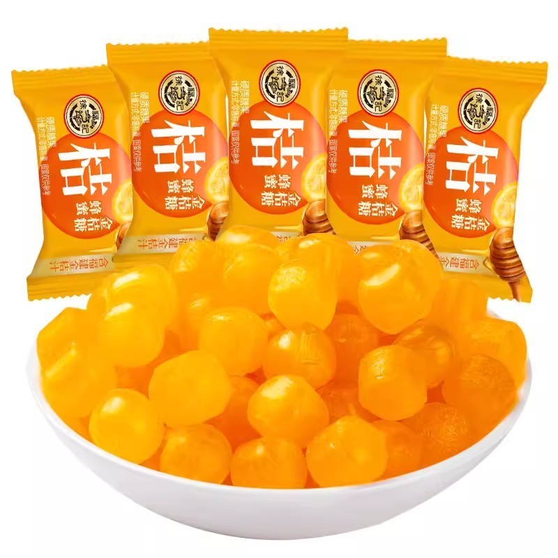 ✨Tích lũy 50 triệu + Miếng Xu Fuji Mật Ong Kumquat Kẹo 245g Túi Trái Cây Kẹo Cứng Đồ Ăn Nhẹ Thường Ngày Kẹo Cưới Khách Sạn Kẹo 25.4.10