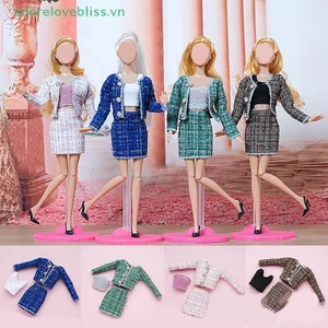 Thêm 1 Bộ 30cm Thời Trang Búp Bê Quần Áo Thời Trang Ba Mảnh Phù Hợp Với 1: 6 Đa Khớp Búp Bê Trang Phục Phụ Kiện BSS