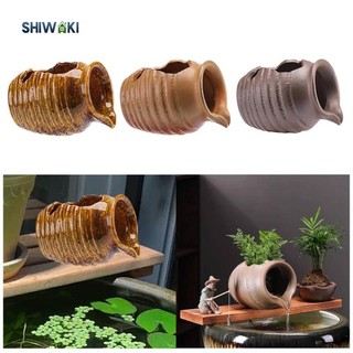 Gốm Đài Phun Nước Bình Phong Cảnh Thác Nước Chảy Thanh Lịch Tuần Hoàn Thác Lọ Cho Sân Vườn Để Bàn Trong Nhà Ngoài Trời Trang Trí