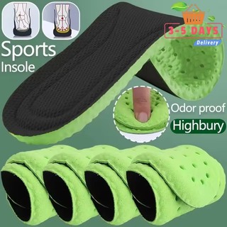 [Đến 3-5 ngày] - Đế lót thể thao khử mùi - Miếng đệm giày Highbury chống trượt có thể cắt được - Đệm chân hấp thụ sốc - Đế chạy bộ thể thao