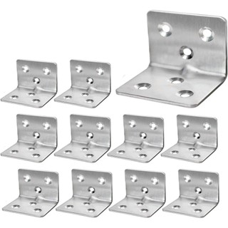 6 Giá đỡ góc bằng thép không gỉ Nẹp góc nhỏ để gia nhập nội thất Giá đỡ góc hình chữ L hạng nặng 90 độ Giá đỡ góc phải cho nội thất tủ gỗ ổn định an toàn chắc chắn phù hợp dùng cho gia đình căn hộ văn phòng và không gian nhỏ