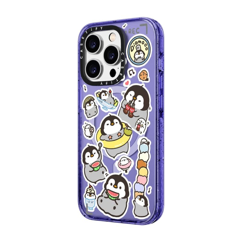 CASETiFY X Diamooo Dán Ốp Lưng Đen Peach Haze Cotton Kẹo Bộ Sưu Tập Màu Sắc Trong Suốt Cứng Ốp Lưng Tác Động Cho Apple IPhone 12 13 14 15 16 Pro Max Plus Có Hộp