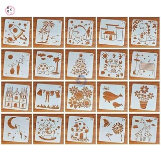 20 Chiếc DIY Cây Vẽ Nhanh Stencil Mẫu Nghệ Thuật Nghệ Thuật Graffiti Stencils Cho Tranh Treo Tường Canvas Trang Trí Nhà