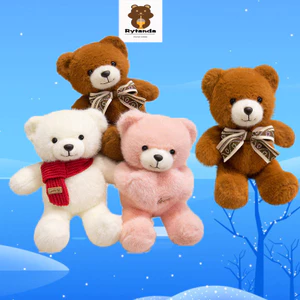 Rytanda Gấu Nhỏ Đồ Chơi Sang Trọng Mô Phỏng Dễ Thương Trái Tim Ôm Khăn Gấu Nhỏ Búp Bê Mềm Làm Đầy Động Vật Búp Bê Thích Hợp Cho Trẻ Em Bạn Gái Sinh Nhật Quà Tặng Giáng Sinh Trang Trí Phòng Ngủ