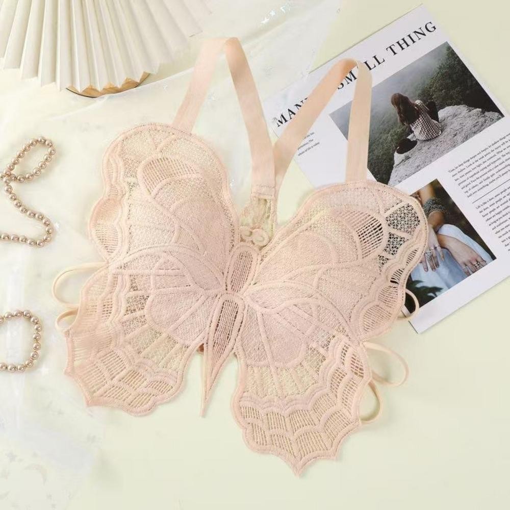 Áo ngực ren bướm WANYEDI, Đồ lót hở lưng gợi cảm rỗng, Đồ lót nữ Bralette tất cả trong một