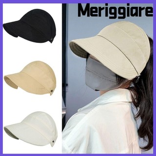 Mũ bóng chày MERIGGIARE, Mũ che nắng Mũ che nắng Mũ che nắng, Mũ đạt đỉnh Mũ có thể điều chỉnh Chống nắng Bảo vệ tia cực tím Mũ lưỡi vịt Nữ Cô gái Phụ nữ