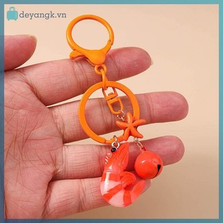 Deyangk Nhựa Dễ Thương 3D Móc Khóa Mô Phỏng Thực Phẩm Chìa Khóa Vòng Mặt Dây Dành Cho Nữ Bé Gái Túi Xách Trang Trí DIY Handmade Trang Sức Quà Tặng VN