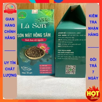 Trà lá sen túi lọc (hộp 40 túi), trà giảm cân, giảm mỡ bụng hiệu quả, dễ ngủ, ngủ ngon