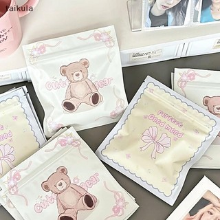 QwQ 10 Chiếc Hoạt Hình Kẹo Tự Niêm Phong Túi Bảo Quản Sáng Tạo Ăn Nhẹ Túi Búp Bê May Mắn Túi Quà Tặng Bất Ngờ Túi taikula