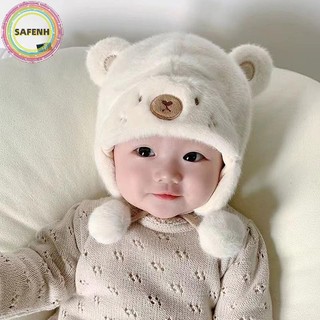 SAFENH Capybara Mùa Đông Ấm Áp Trẻ Em Bé Gái Bé Trai Mũ Len Viền Mũ Len Có Len Mũ Bảo Vệ Tai Mềm Mại Sơ Sinh Bonnet VN