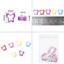 Flgo 100 Chiếc Acrylic Trái Tim Hoa Bướm Hình Hạt Trang Sức Linh Kiện Vòng Cổ Vòng Tay Móc Khóa Quyến Rũ Handmade Gif