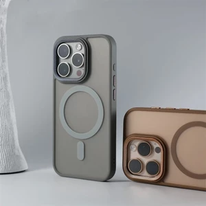 Ốp điện thoại MỚI cho iPhone 11 12 13 14 15 16 Pro Max 14 / 15 / 16 Plus Vỏ từ tính mờ DESERT TITANIUM Bảo vệ mặt sau cứng viền mềm