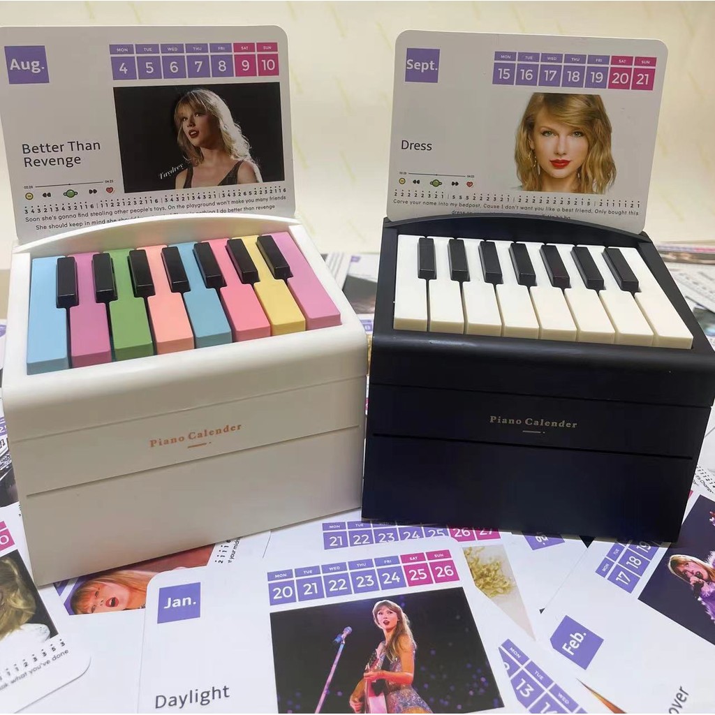 Sq2 Taylor Swift Có Thể Chơi Được Lịch Piano Quà Tặng Sinh Nhật Cho Bé Gái 52 Bài Hát Thẻ Đồ Chơi Âm Nhạc Mini Piano