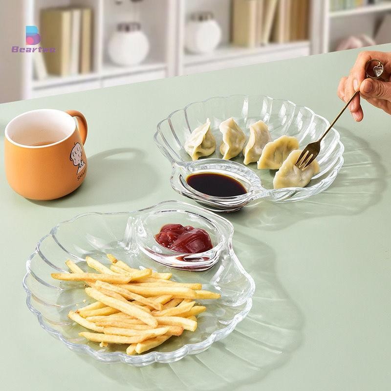< Beartwo > 1 Đĩa Bánh Bao Trong Suốt Có Đĩa Gar Mảnh Sushi Ăn Sáng Trái Cây Khô Snack Spitg Ăn ĐẹpPiece