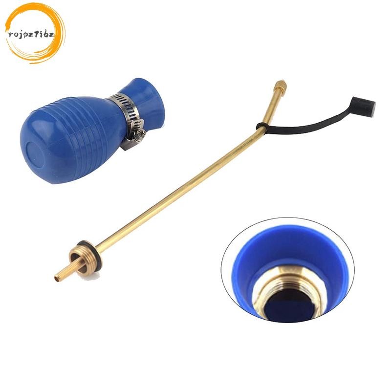 Bug Treatment Powder Duster Diatomaceous Earth Bulb Duster / Powder Applicator Bulb with Long Copper Tube