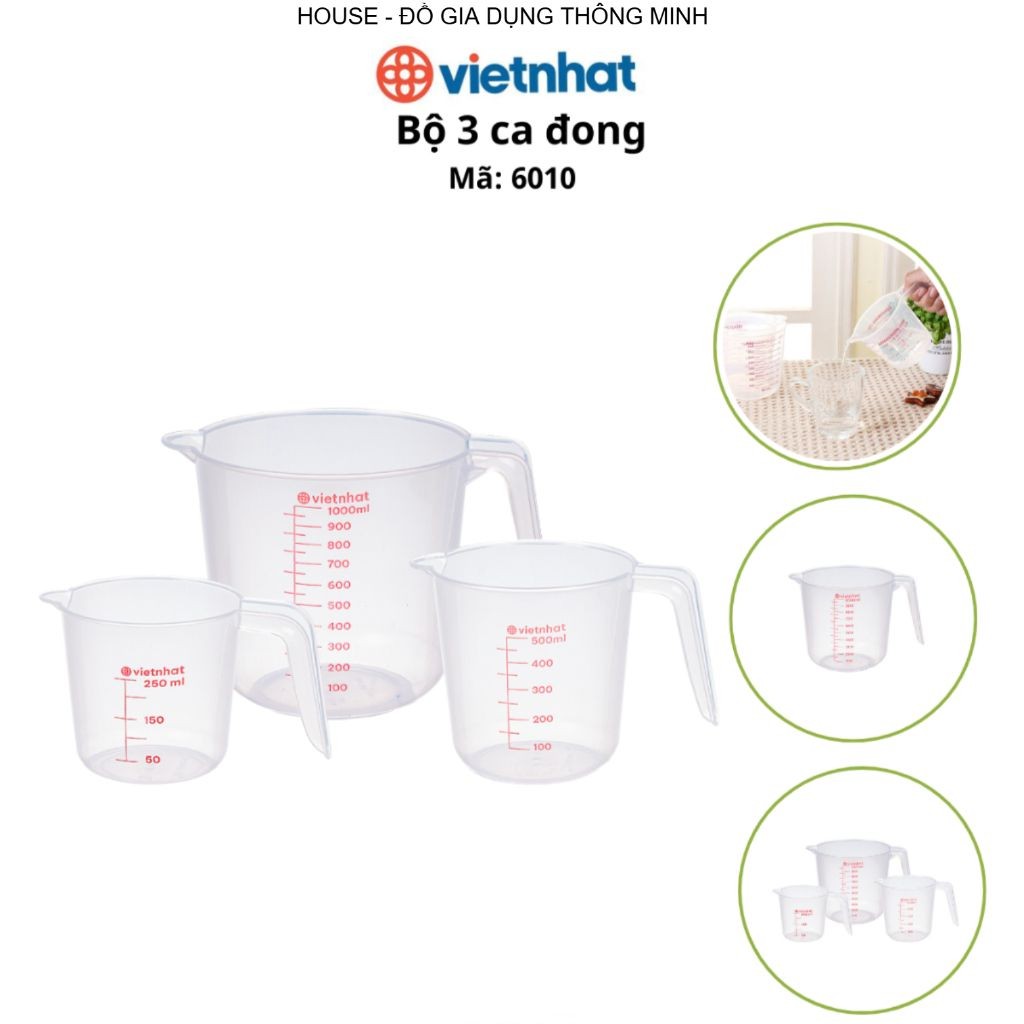 Bộ 3 ca đong Việt Nhật (mã 6010)
