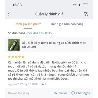 Dầu gội chống rụng và kích thích mọc tóc Silky Trivix Shampoo 1000ml