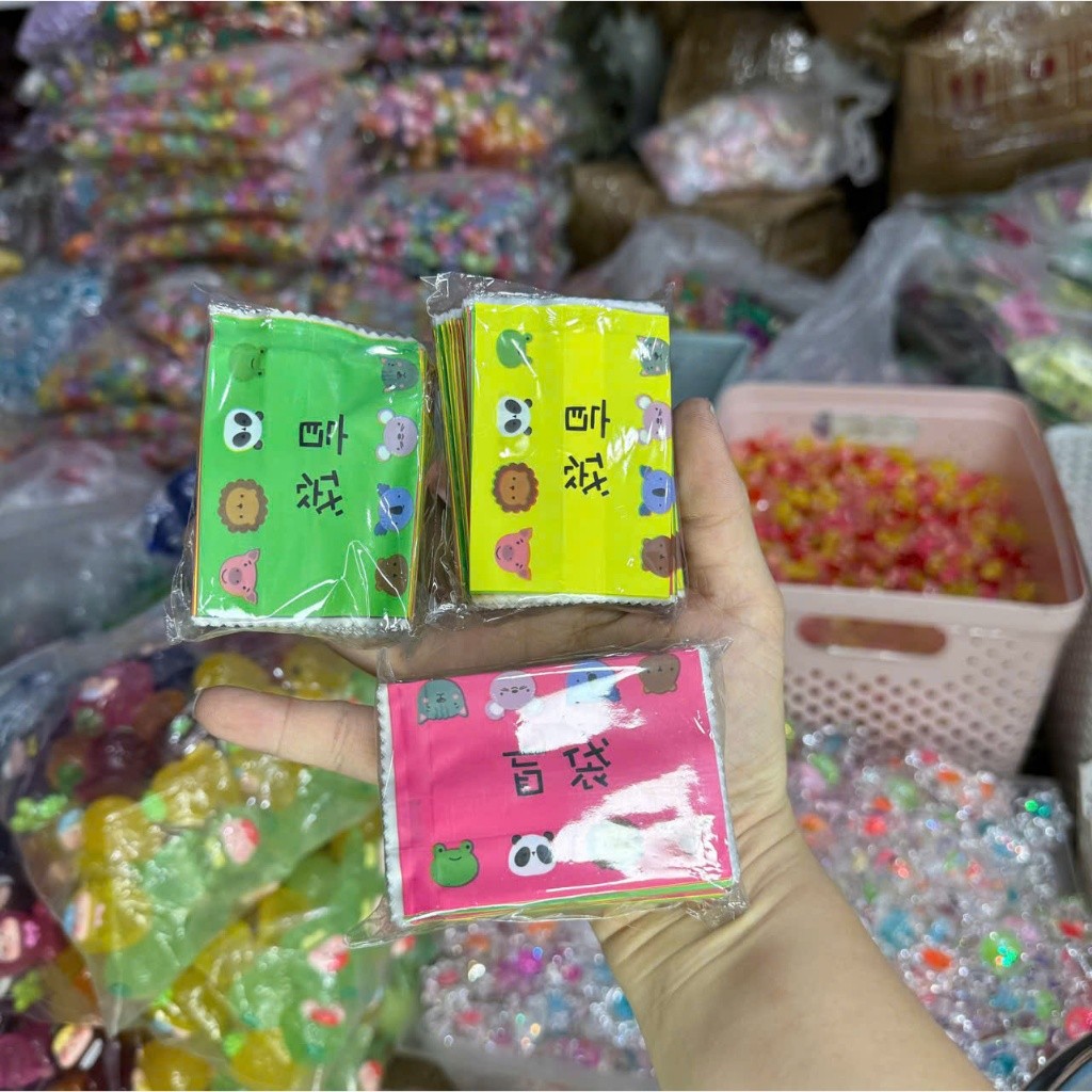 [ có sẵn- hỏa tốc hcm] set 50/100 vỏ túi mù nhiều size 4x6cm, 5x7cm, 7x9cm, 9x12cm,13x15cm shop giao màu ngẫu nhiên