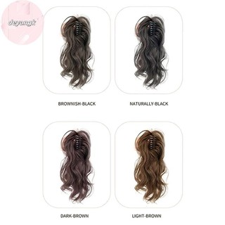 Deyangk Tổng Hợp Móng Vuốt Kẹp Đuôi Ngựa Phần Mở Rộng Tóc Ngắn Xoăn Tự Nhiên Đuôi Giả Tóc Cho Nữ Đuôi Ngựa Tóc Đen VN