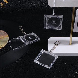[GOU] Ngoại Vi Kỷ Niệm Trống Album CD Case Móc Khóa CD Player Hình Chìa Khóa Mặt Dây Chuyền Cho DIY Ba Lô Trang Trí VN