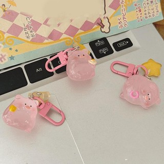 [Gou] Hoạt Hình Lợn Hồng Dạ Quang Nhân Vật Móc Khóa Nhựa Móc Khóa Mặt Dây Chuyền Túi Điện Thoại Đồ Trang Trí Quà Tặng VN