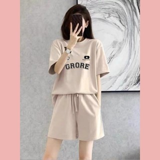 Set áo phông kèm quần đùi nữ, Set đồ nữ fom rộng mẫu DBN11 chất liệu thoáng mát, Đồ bộ nữ mùa hè, Đồ ngủ nữ