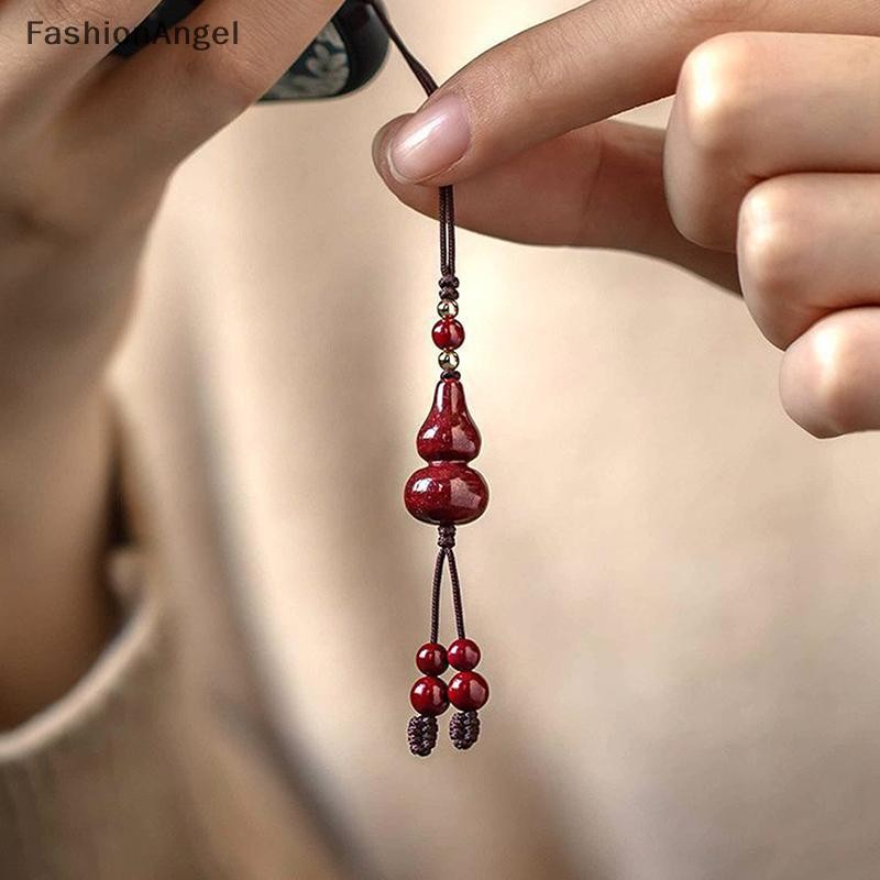 FashionAngel Handmade Trung Quốc Cinnabar Cáo Túi Đựng Tiền Bầu Cho Túi Điện Thoại Di Động Thời Trang Unisex Mặt Dây Chuyền Quà Tặng VN