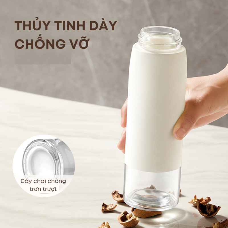 Chai Đựng Dầu Ăn Thủy Tinh KOOBEE Nắp Đóng Mở Tự Động Chống Rò Thông Minh 2 Màu Sang Trọng | 188