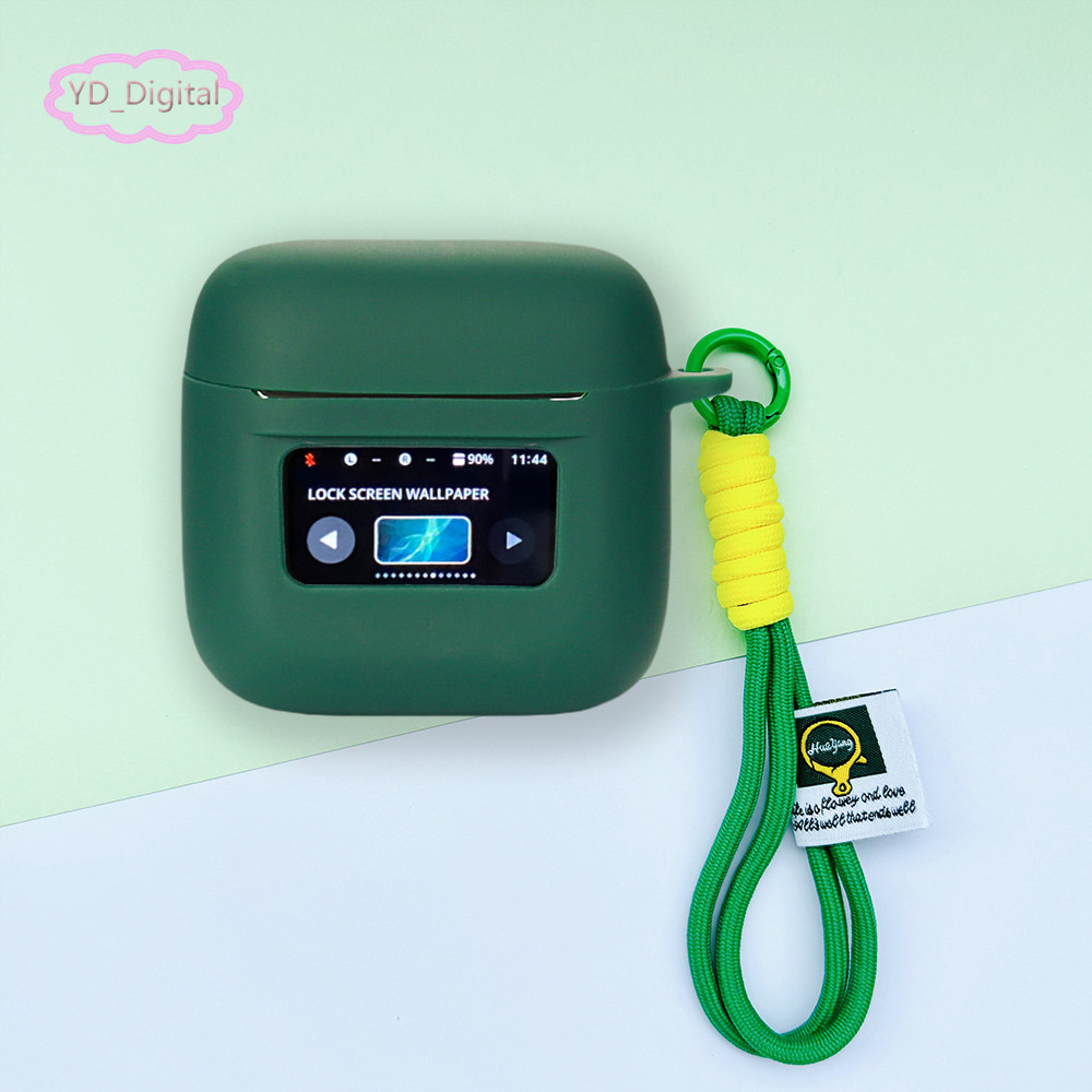 Thích hợp cho Vỏ bảo vệ tai nghe A9 Pro / A10 Pro Tai nghe silicon màu trơn Ngăn sạc mềm Hộp bên ngoài Túi lưu trữ chống sốc bện Lany