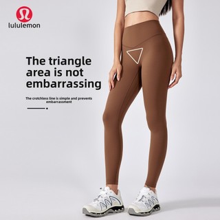 Lulemon Quần Tập Yoga Không Xấu hổ Đường Cao Cấp Thể Dục Quần Áo Skinny Thể Thao Khỏa Thân Cảm Giác Định Hình