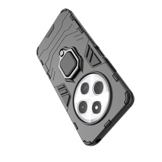 Ốp lưng cứng silicon Redmi 14C 14R 2411DRN47C 2409BRN2CA POCO C75, tích hợp nhẫn, vỏ điện thoại chống rơi và chống sốc