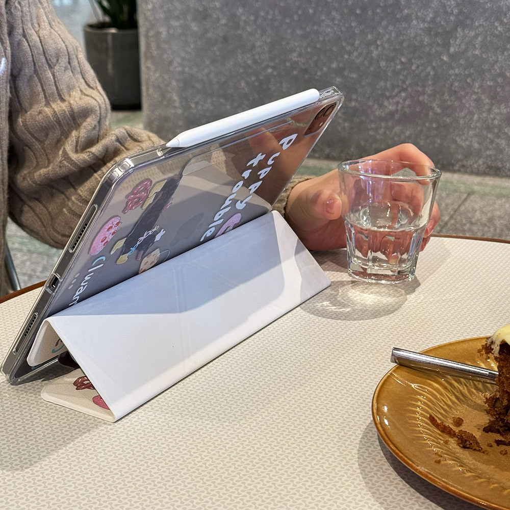 Vỏ Có Thể Tháo Rời Cho Mini6 Mini7 IPad 5 6 7 8 9 10th 11th A16 Air2 Air4 Air5 Air6 10.9 "Pro11 Pro12,9 2018 2020 2021 2022 Air M2 M3 Pro M4 11 13 2024 2025 Chú Chó Con Vui Nhộn