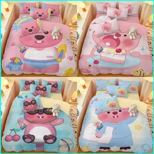 Ps1 Dễ Thương Loopy 3IN1 Phù Hợp Với Bộ Chăn Ga Gối Chăn Gối Ký Túc Xá Nhà Phòng Ngủ Có Thể Giặt SP1