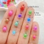 YOLOGO 100 Chiếc Động Vật Nhựa Mini, Rùa Dạ Quang Màu Dopamine Phát Sáng Ban Đêm, Hoạt Hình DIY Dễ Thương Bức Tượng Nhỏ Trang Trí Vườn Cổ Tích
