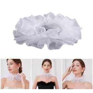 Yoo Có Thể Điều Chỉnh Cổ Giả Xù Cổ Lưới Thanh Lịch Xù Cho Trang Phục Lịch Sử