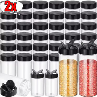 Hộp đựng gia vị bằng nhựa có nắp - Chai gia vị nhà bếp dung tích lớn - Hộp đựng gia vị thảo mộc BBQ