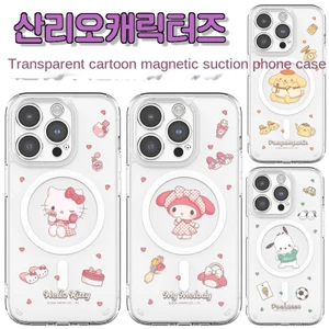 Ốp điện thoại IPhone 16 Vỏ bảo vệ Hello Kitty Melody Hàn Quốc Apple trong suốt 15promax Pudding Dog Cartoon 14PM Vỏ bảo vệ toàn diện cho cặp đôi trong suốt cao chống sốc 16 Pro