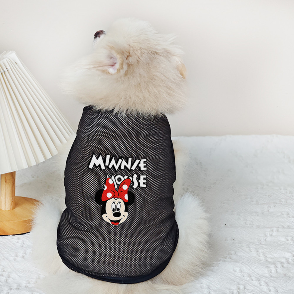 ✨ Hàng Mới Về ✨ S-2xl Chuột Thú Cưng Hoạt Hình In Hình Chó Áo Vest Cho Chó Nhỏ Và Vừa Thoáng Khí Lưới Quần Áo Cho Chó
