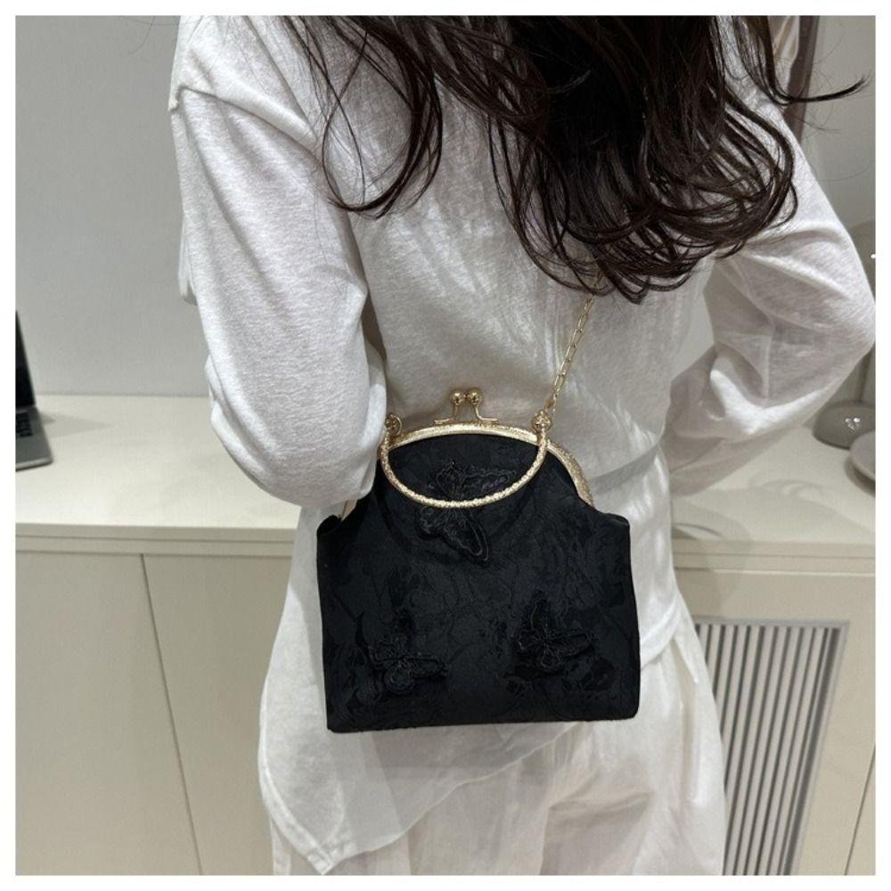 Túi tiệc WOAY, Túi dạ hội dây chuyền Polyester, Túi đeo vai thêu thời trang nữ