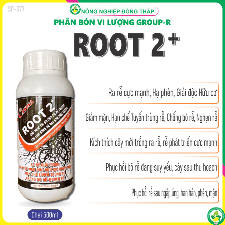 Phân bón vi lượng GROUP-R ROOT 2+ - Ra Rễ Cực Mạnh, Hạ Phèn, Giải Độc ...