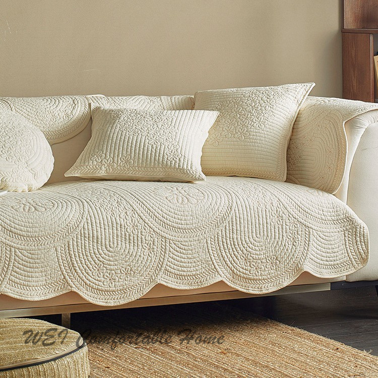 Đệm sofa cotton đã giặt, Bọc Sofa cotton, khăn phủ, đệm ghế, ghế sofa thông dụng 123 người, khăn phủ chống bụi