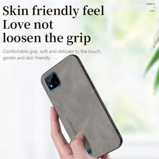 Realme c11 RMX2185 c20 2020 2021 RMX3231 RMX3063 RMX3061 Vỏ da cừu cao cấp, làm bằng vỏ cứng thân thiện với da, vỏ điện thoại chống rơi và hấp thụ sốc