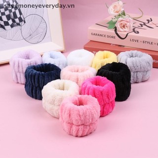 [savemoneyeveryday] 1PC Spa Băng Giặt Cổ Tay Microfiber Khăn Rửa Cổ Tay Dây Đeo Tay Rửa Mặt Thấm Hút Dây Đeo Tay Cổ Tay Chống Nước [vn]