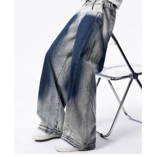 GKSSS Quần jean nam thời trang đường phố cao cấp kiểu Mỹ quần jean scimitar phong cách trung tính
