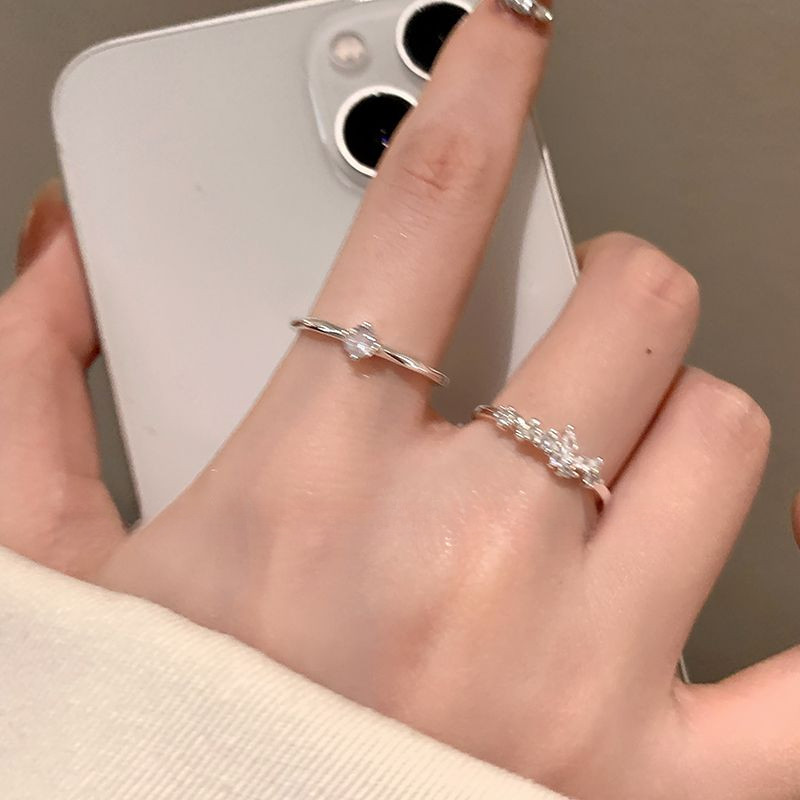 Nhẫn nữ xếp chồng zircon hình bướm thời trang và thanh lịch bán chạy