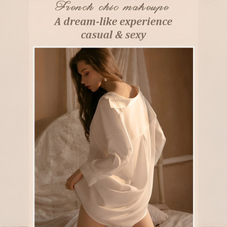 『 Brelira 』 Áo Sơ Mi Satin Pyjama Plus Size Lụa Váy Ngủ Phong Cách Bạn Trai Rời Phù Hợp Với Nữ Quần Lót Đồ Ngủ Gợi Cảm Váy Ngủ