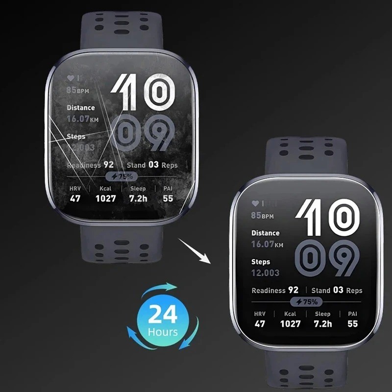 Amazfit Bip6 Bip5 BipLite BipU 1-3 Cái 5000D HD Phim Hydrogel Mềm Trong Suốt Cho Amazfit Bip 3 U Pro S Lite 6 5 Chống Vân Tay Đồng Hồ Thông Minh Bảo Vệ Màn Hình