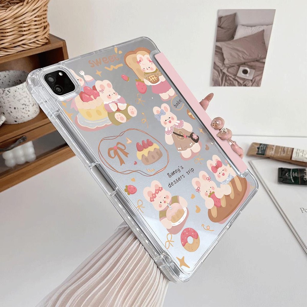 Ốp bảo vệ cho ipad mini4 5 6 2018 / 2017pro 2024 air6 air1 2 3 gen5 6 air4 5 2024 pro11 / 13 gen thế hệ thứ 10 pro12.9inch gen7 8 9 2025 gen11 A16 air7 Vỏ máy tính bảng ba lần